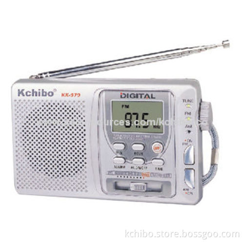 FM Radio with High-sensitivity Digit Display, Sized 126 x 76 x 33mm